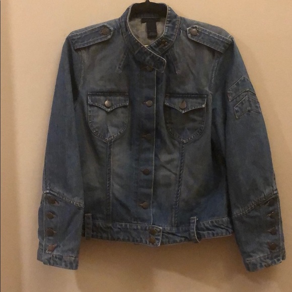 The Limited Jackets & Blazers - The Limited Military Style Jean Jacket